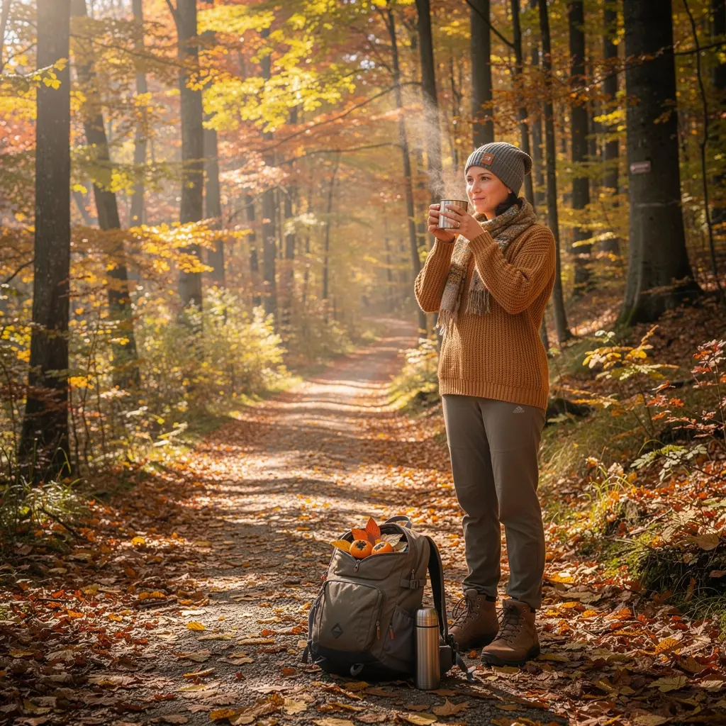 Ručne zbierané listy persimónu rozložené na drevenej doske.